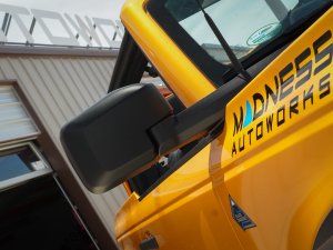 Ford Bronco Rear View Mirror Cover Set - Satin Black